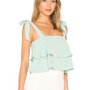 superdown Helene Strap Top in Mint